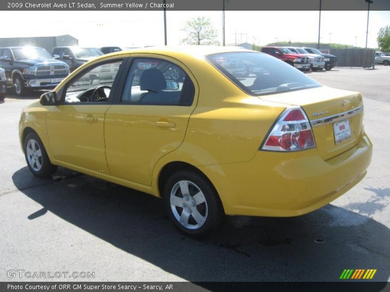 Summer Yellow / Charcoal 2009 Chevrolet Aveo LT Sedan