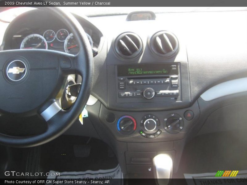 Summer Yellow / Charcoal 2009 Chevrolet Aveo LT Sedan