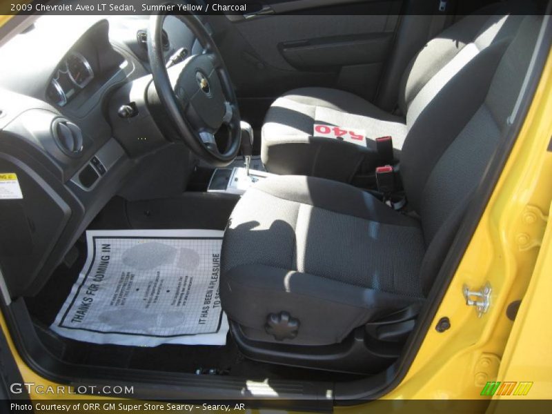 Summer Yellow / Charcoal 2009 Chevrolet Aveo LT Sedan