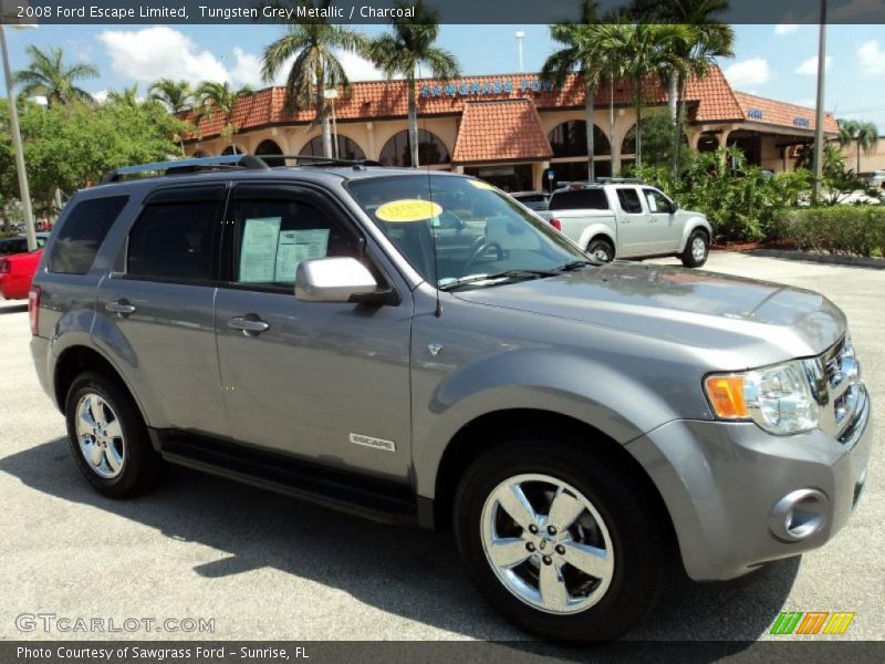 Tungsten Grey Metallic / Charcoal 2008 Ford Escape Limited