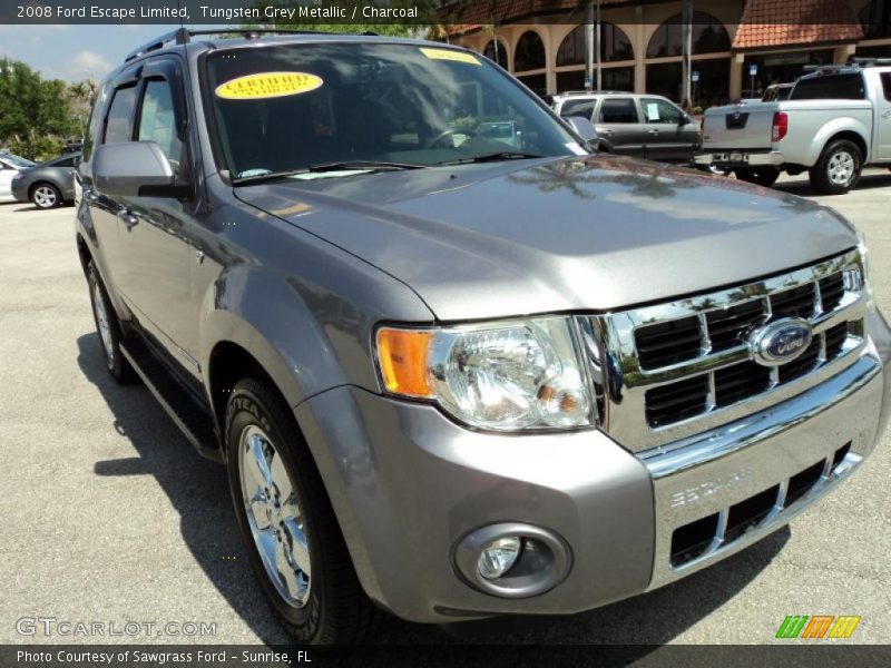 Tungsten Grey Metallic / Charcoal 2008 Ford Escape Limited
