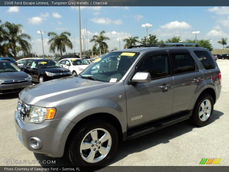 Tungsten Grey Metallic / Charcoal 2008 Ford Escape Limited