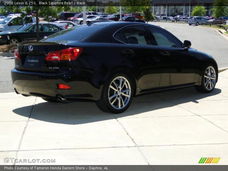 Black Sapphire Pearl / Black 2008 Lexus IS 250