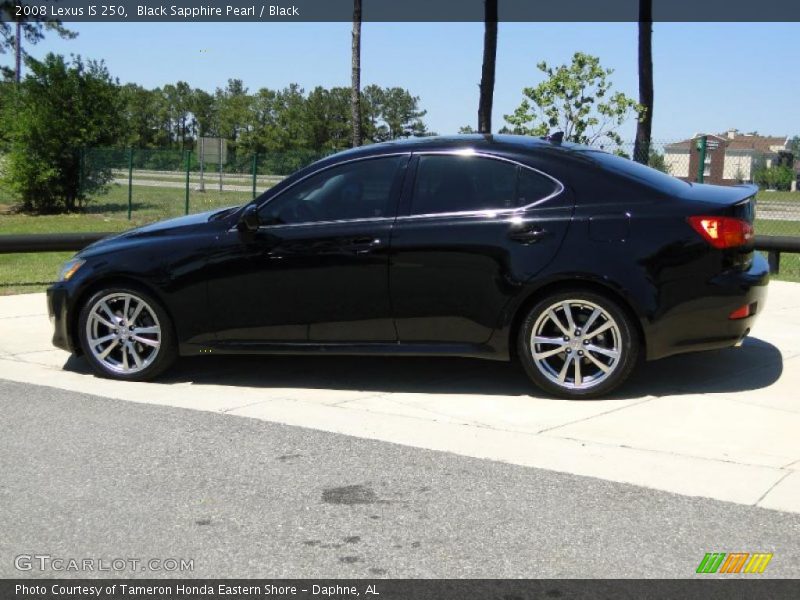 Black Sapphire Pearl / Black 2008 Lexus IS 250