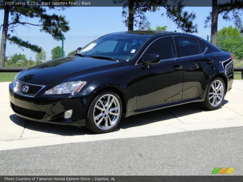 Black Sapphire Pearl / Black 2008 Lexus IS 250