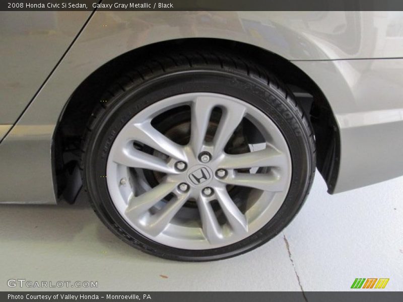 Galaxy Gray Metallic / Black 2008 Honda Civic Si Sedan