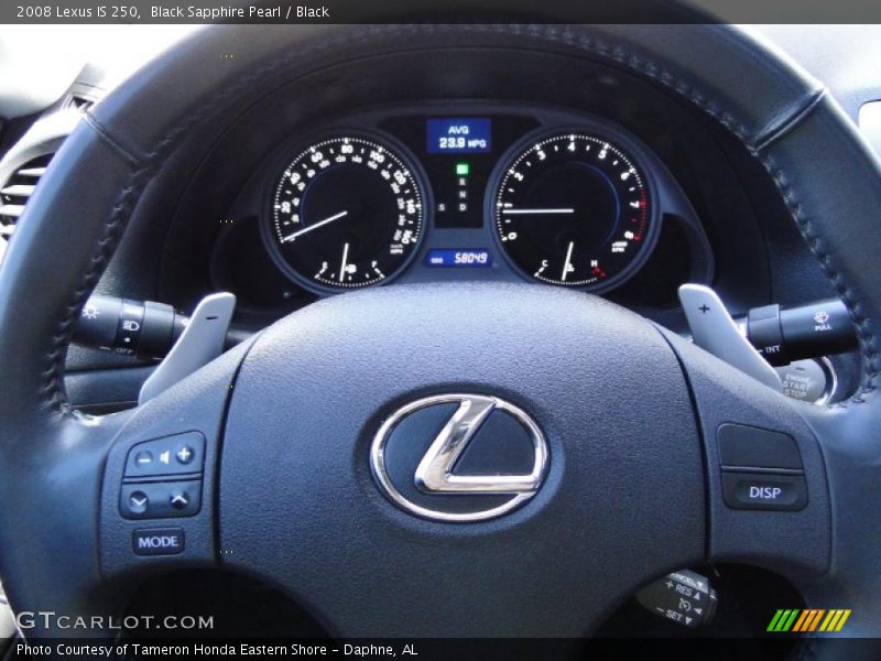 Black Sapphire Pearl / Black 2008 Lexus IS 250