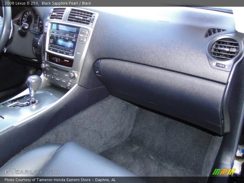 Black Sapphire Pearl / Black 2008 Lexus IS 250