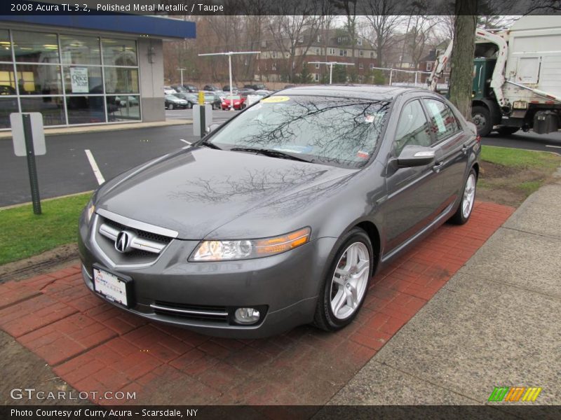 Polished Metal Metallic / Taupe 2008 Acura TL 3.2