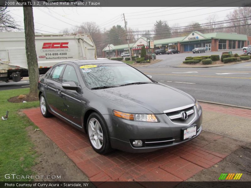 Polished Metal Metallic / Taupe 2008 Acura TL 3.2