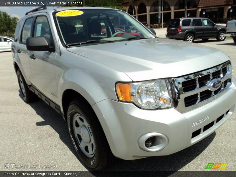 Silver Metallic / Stone 2008 Ford Escape XLS