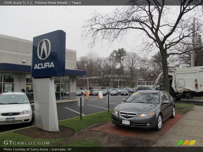 Polished Metal Metallic / Taupe 2008 Acura TL 3.2
