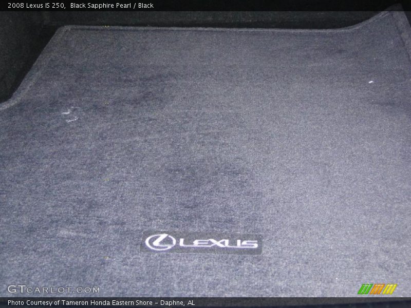Black Sapphire Pearl / Black 2008 Lexus IS 250