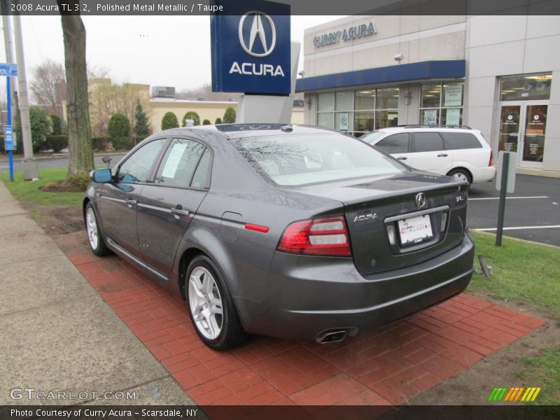 Polished Metal Metallic / Taupe 2008 Acura TL 3.2