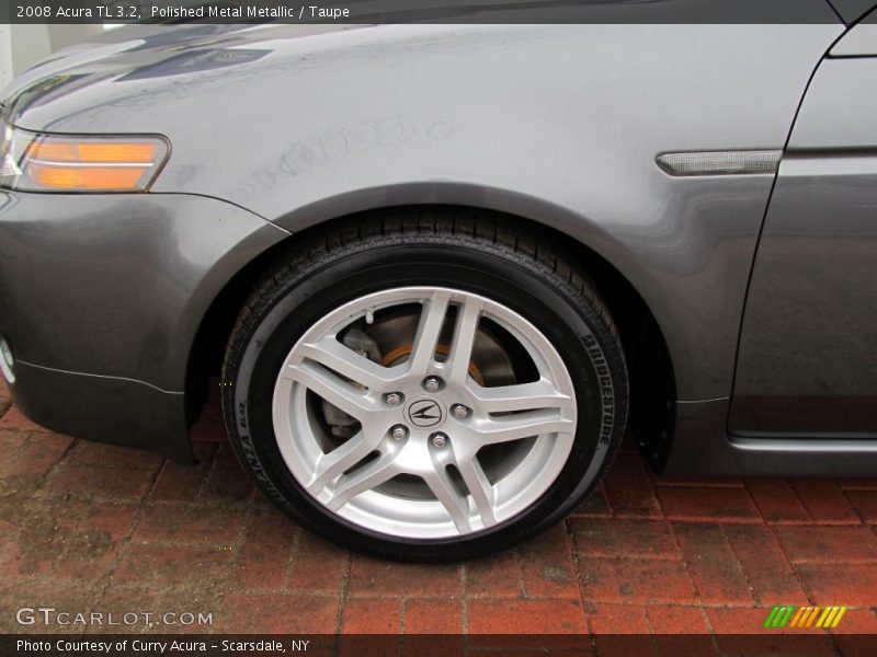 Polished Metal Metallic / Taupe 2008 Acura TL 3.2