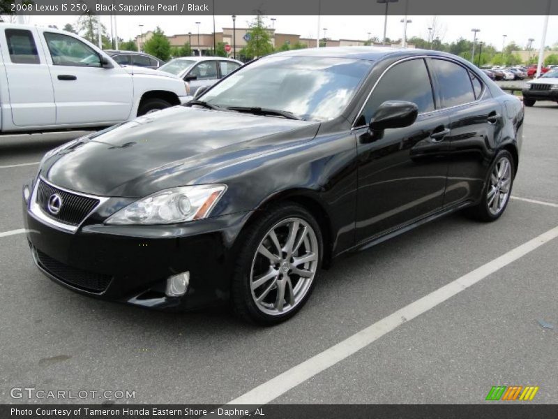 Black Sapphire Pearl / Black 2008 Lexus IS 250