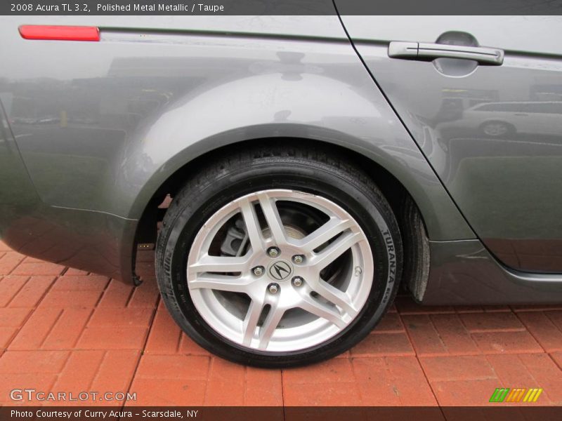 Polished Metal Metallic / Taupe 2008 Acura TL 3.2
