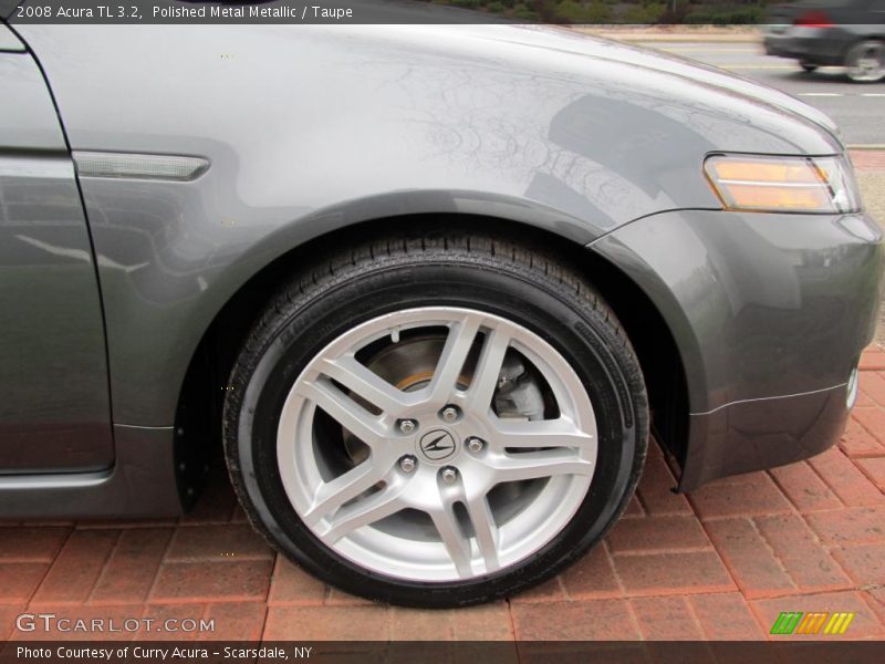 Polished Metal Metallic / Taupe 2008 Acura TL 3.2