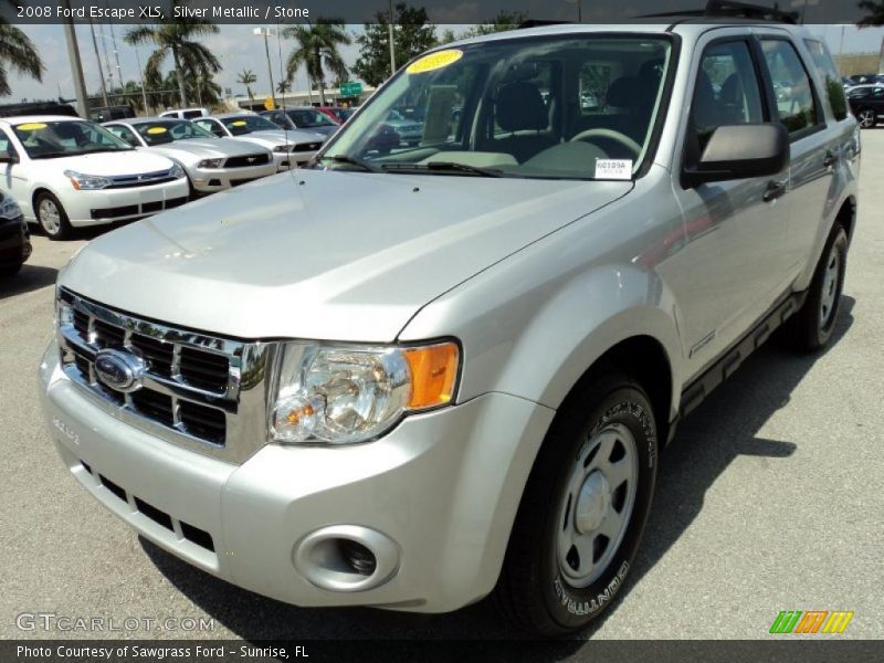 Silver Metallic / Stone 2008 Ford Escape XLS
