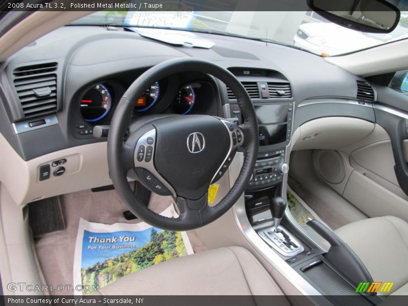 Polished Metal Metallic / Taupe 2008 Acura TL 3.2
