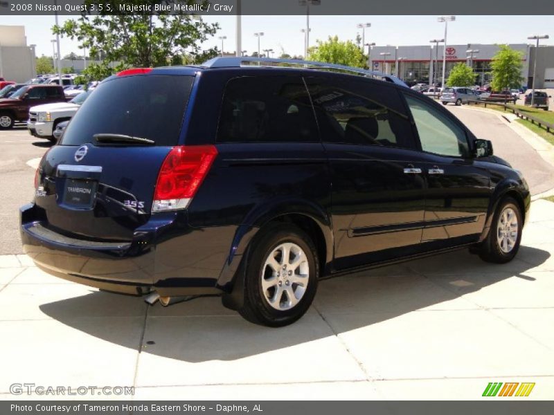 Majestic Blue Metallic / Gray 2008 Nissan Quest 3.5 S