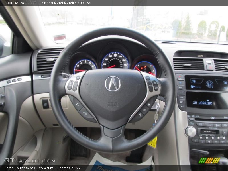 Polished Metal Metallic / Taupe 2008 Acura TL 3.2