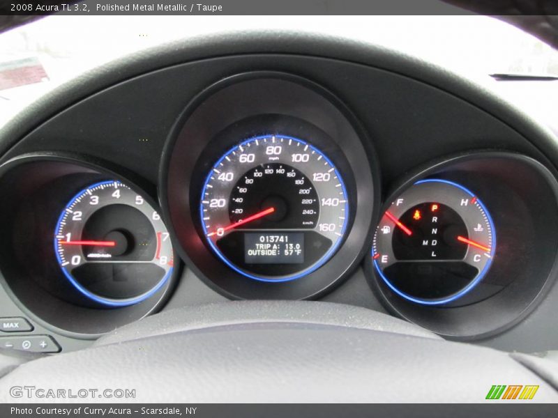 Polished Metal Metallic / Taupe 2008 Acura TL 3.2