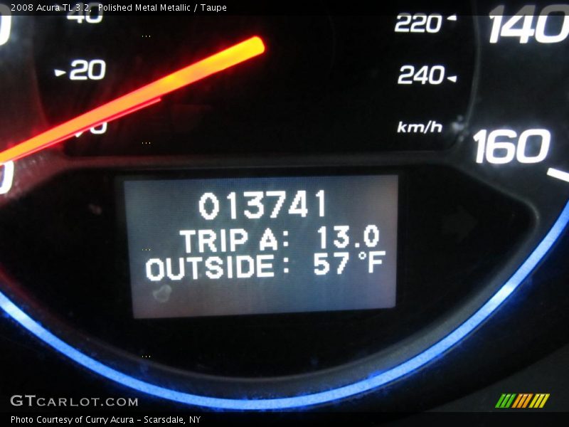 Polished Metal Metallic / Taupe 2008 Acura TL 3.2