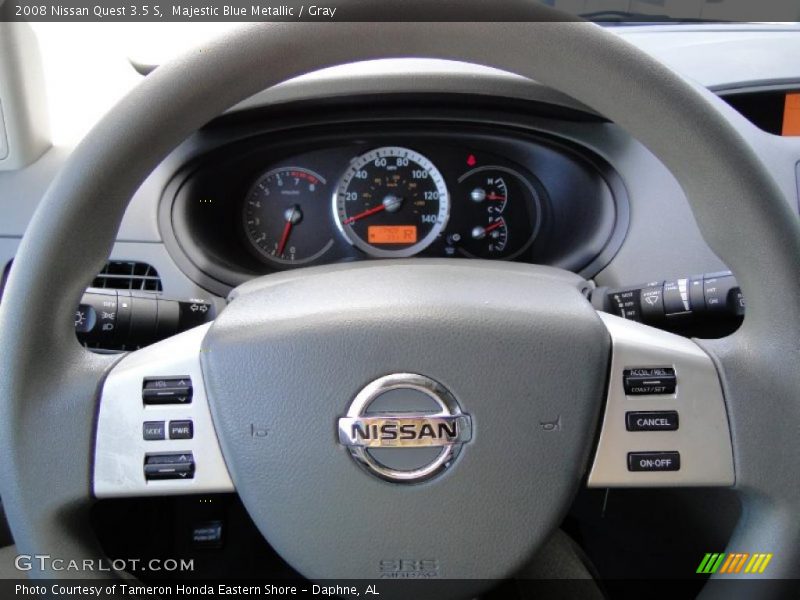 Majestic Blue Metallic / Gray 2008 Nissan Quest 3.5 S