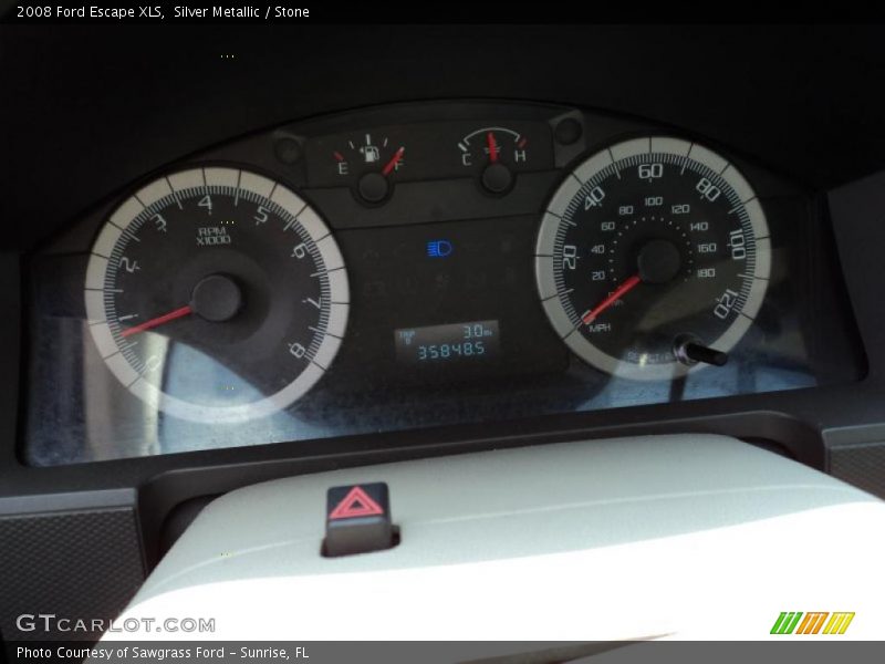 Silver Metallic / Stone 2008 Ford Escape XLS