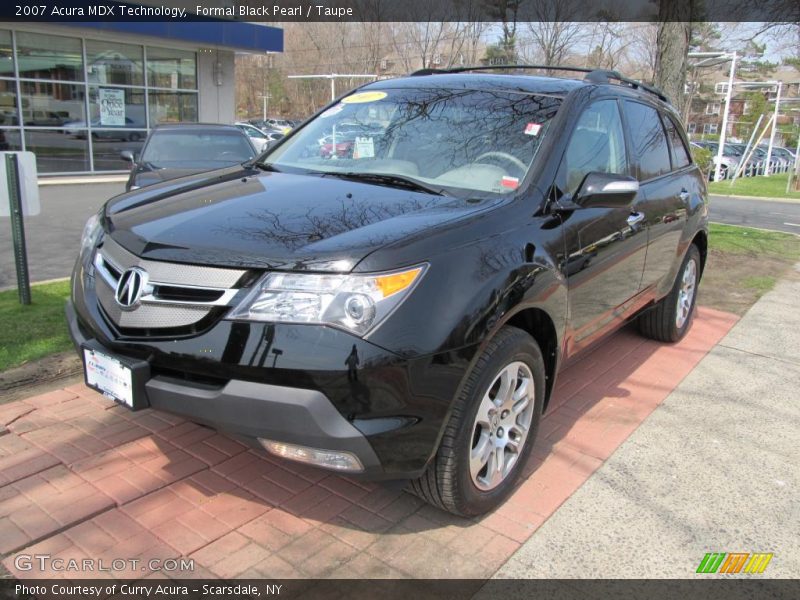 Formal Black Pearl / Taupe 2007 Acura MDX Technology