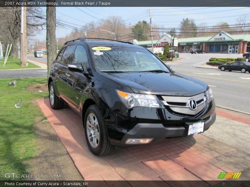 Formal Black Pearl / Taupe 2007 Acura MDX Technology