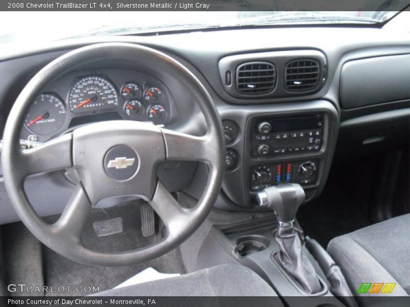Silverstone Metallic / Light Gray 2008 Chevrolet TrailBlazer LT 4x4