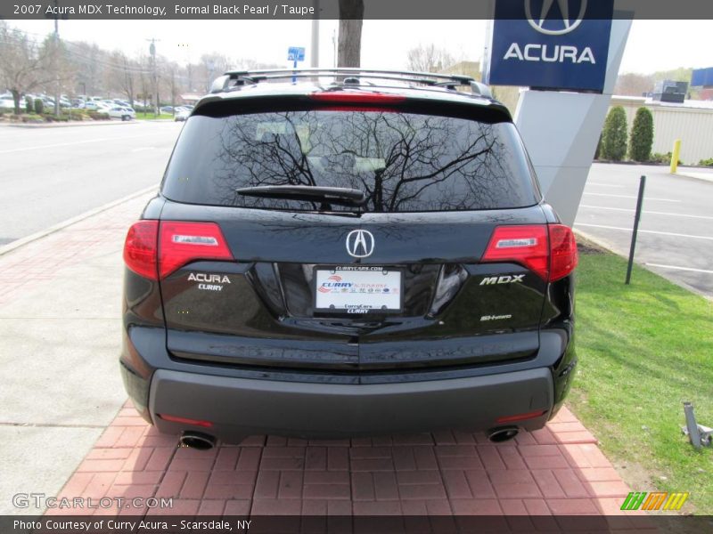 Formal Black Pearl / Taupe 2007 Acura MDX Technology
