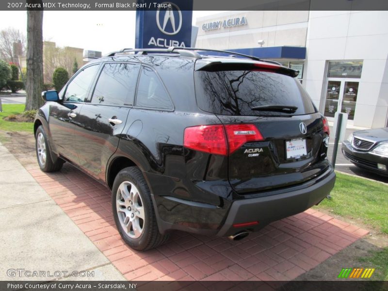 Formal Black Pearl / Taupe 2007 Acura MDX Technology