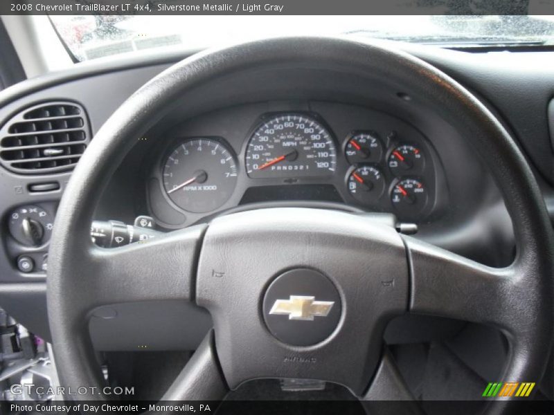 Silverstone Metallic / Light Gray 2008 Chevrolet TrailBlazer LT 4x4