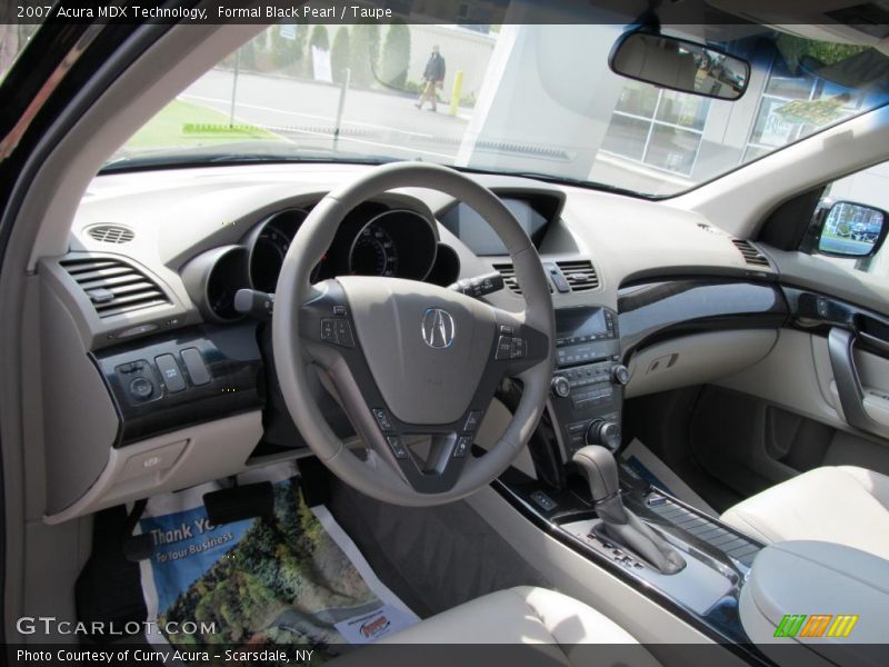 Formal Black Pearl / Taupe 2007 Acura MDX Technology