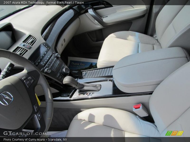 Formal Black Pearl / Taupe 2007 Acura MDX Technology