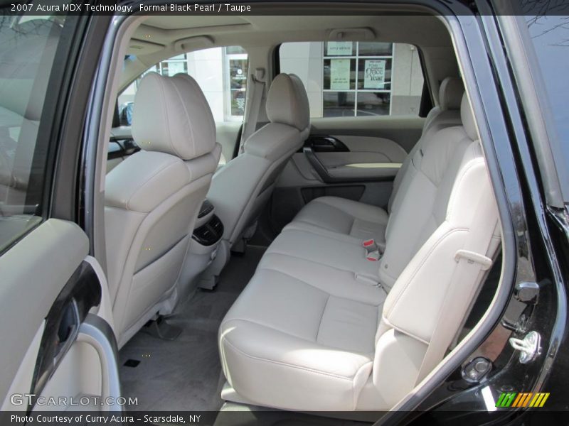 Formal Black Pearl / Taupe 2007 Acura MDX Technology