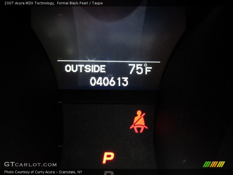 Formal Black Pearl / Taupe 2007 Acura MDX Technology