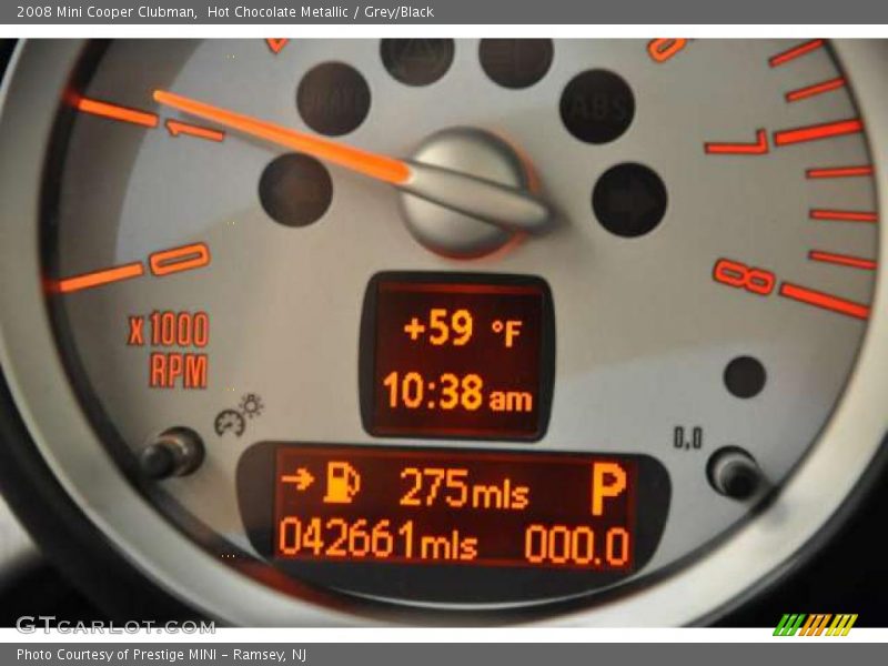 Hot Chocolate Metallic / Grey/Black 2008 Mini Cooper Clubman