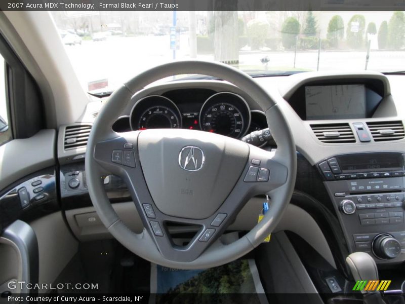 Formal Black Pearl / Taupe 2007 Acura MDX Technology