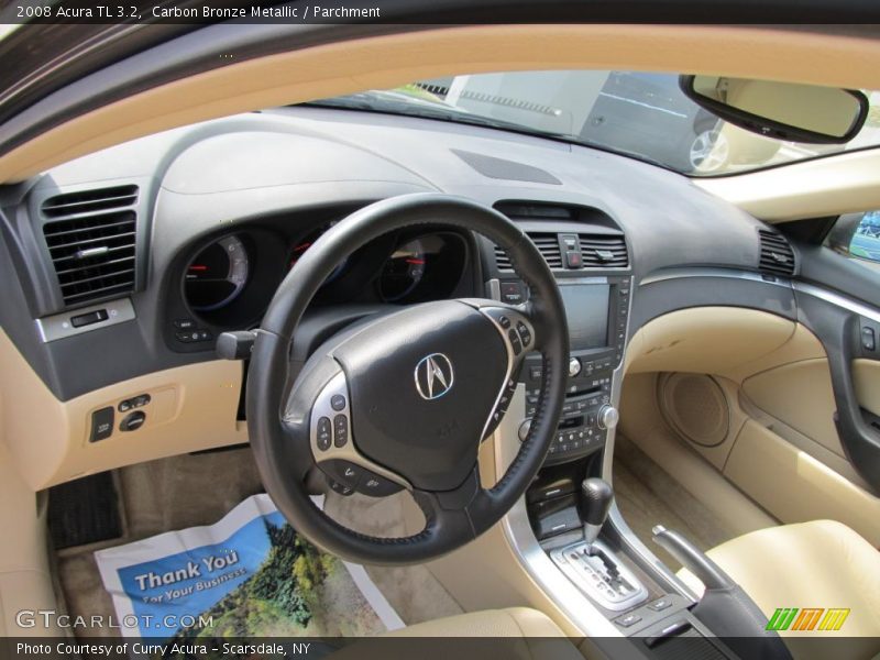 Carbon Bronze Metallic / Parchment 2008 Acura TL 3.2