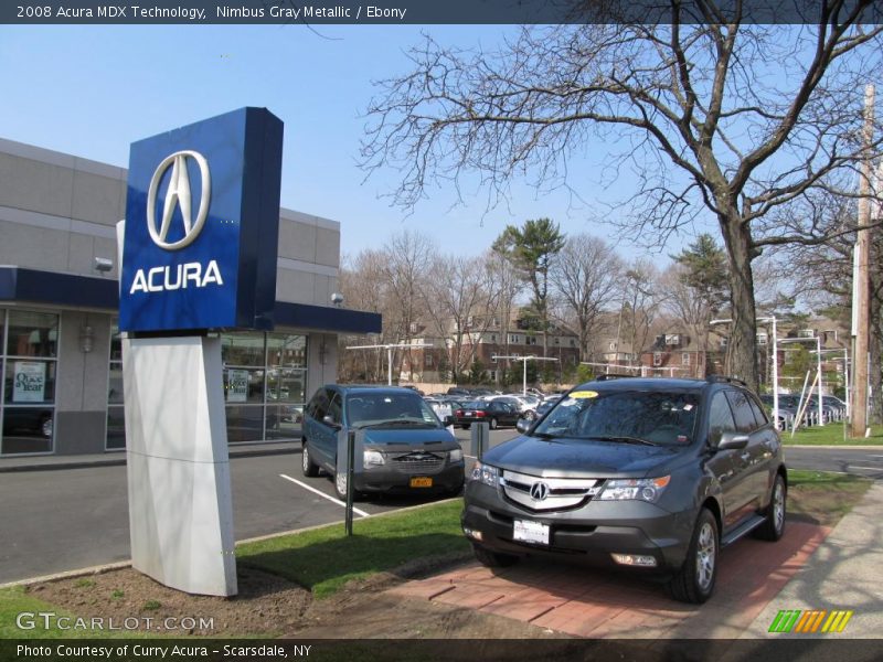 Nimbus Gray Metallic / Ebony 2008 Acura MDX Technology