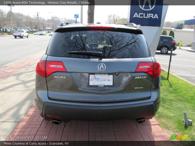 Nimbus Gray Metallic / Ebony 2008 Acura MDX Technology