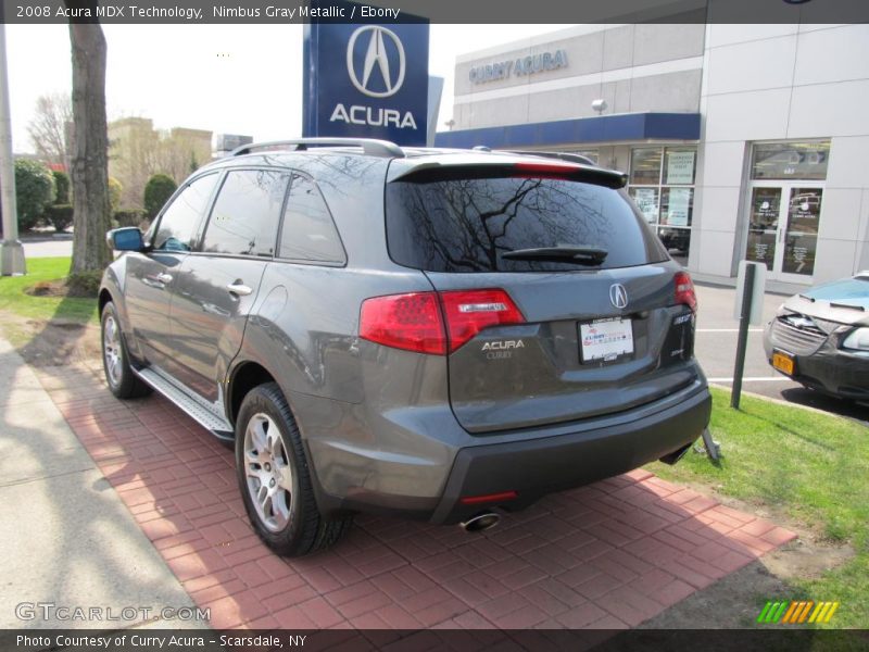 Nimbus Gray Metallic / Ebony 2008 Acura MDX Technology