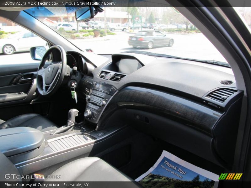 Nimbus Gray Metallic / Ebony 2008 Acura MDX Technology