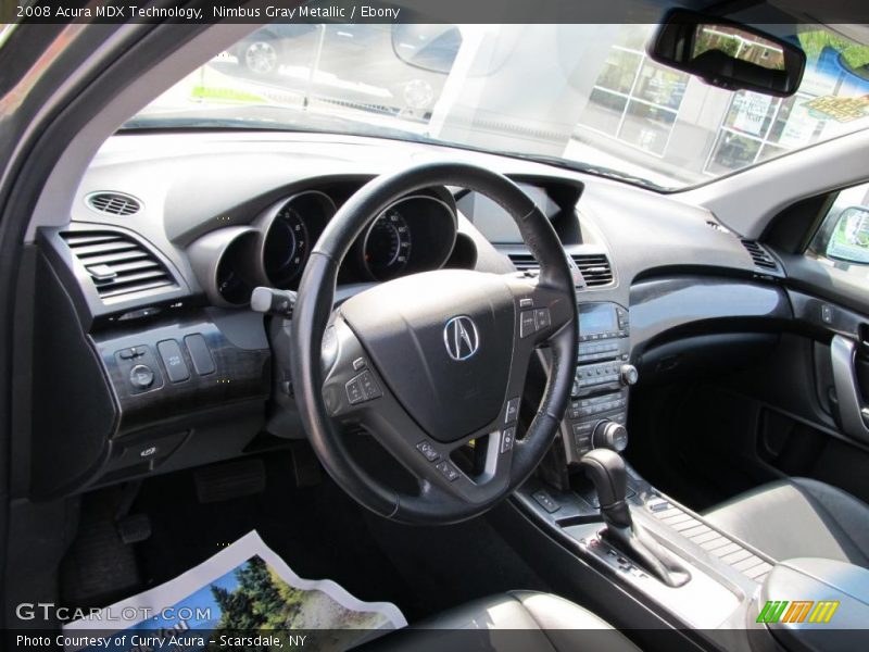 Nimbus Gray Metallic / Ebony 2008 Acura MDX Technology