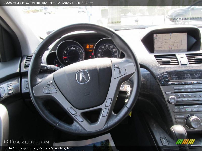 Nimbus Gray Metallic / Ebony 2008 Acura MDX Technology
