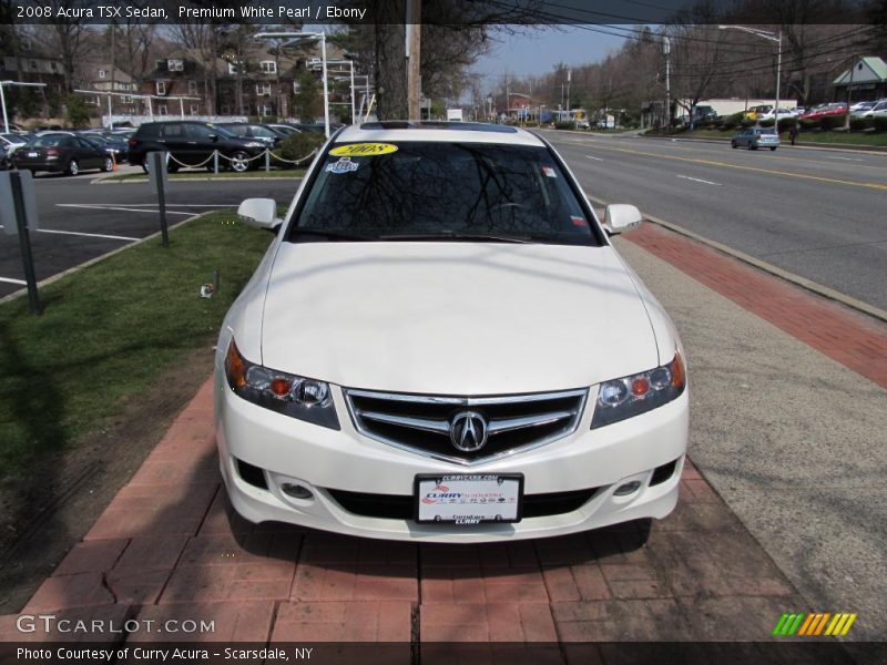 Premium White Pearl / Ebony 2008 Acura TSX Sedan